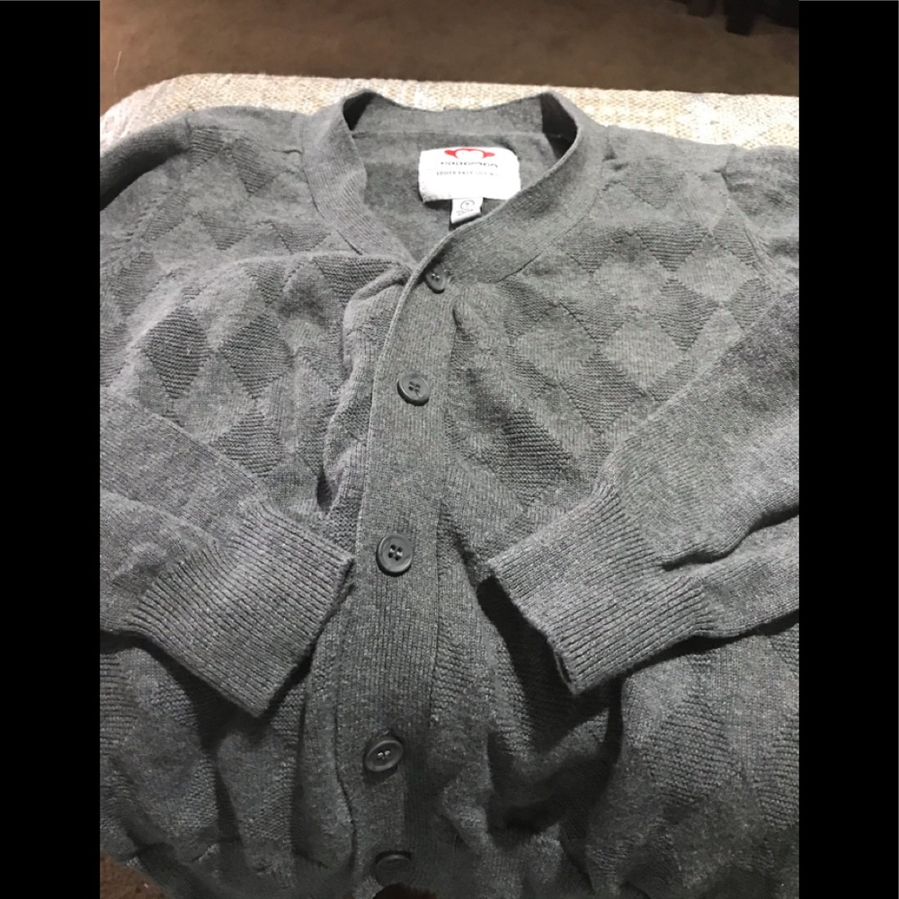 Gray cardigan